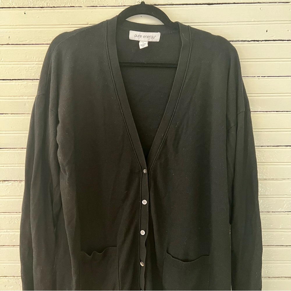 Basic Black Cardigan - Picture 5 of 6